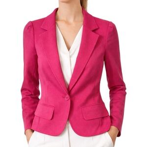 Yoana Baraschi Fuchsia Stretch Blazer Jacket Size 2